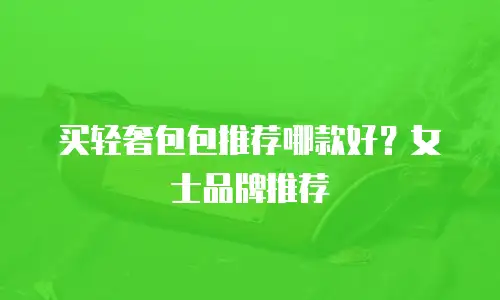 买轻奢包包推荐哪款好？女士品牌推荐
