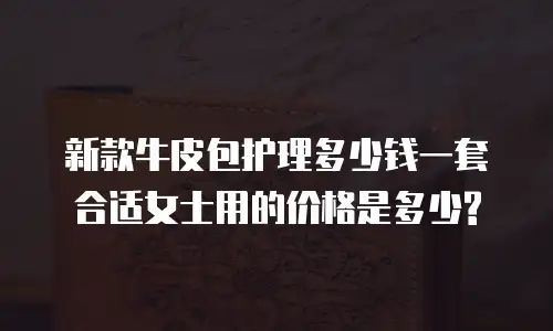 新款牛皮包护理多少钱一套合适女士用的价格是多少?