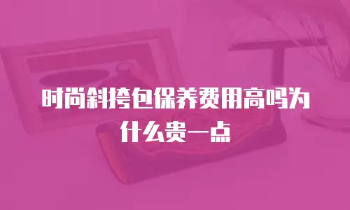 时尚斜挎包保养费用高吗为什么贵一点