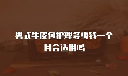 男式牛皮包护理多少钱一个月合适用吗
