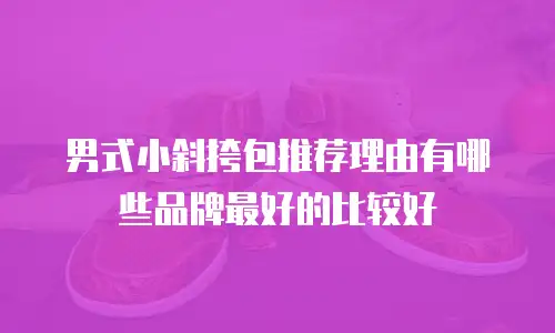男式小斜挎包推荐理由有哪些品牌最好的比较好