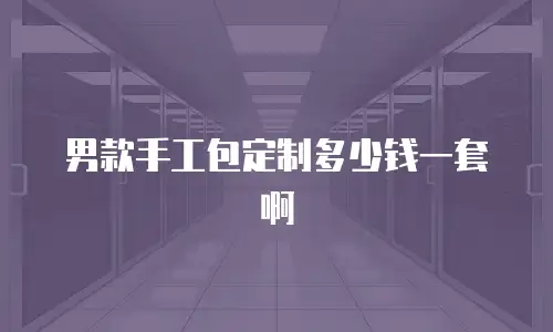 男款手工包定制多少钱一套啊