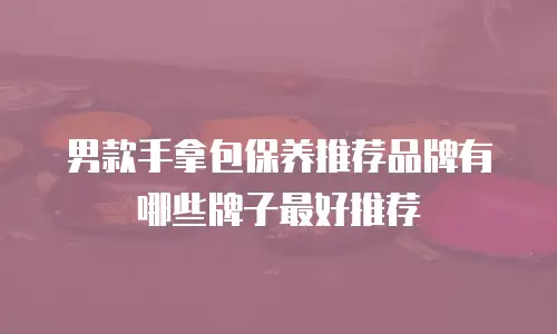 男款手拿包保养推荐品牌有哪些牌子最好推荐