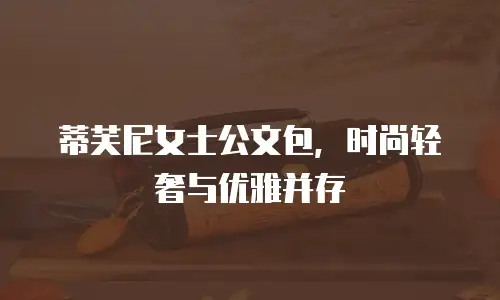 蒂芙尼女士公文包，时尚轻奢与优雅并存