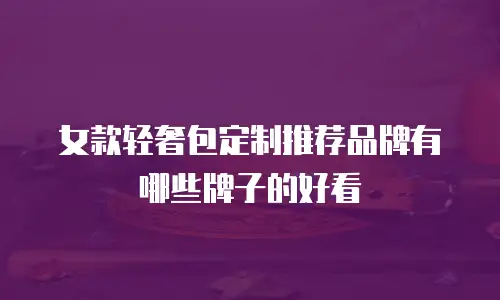 女款轻奢包定制推荐品牌有哪些牌子的好看