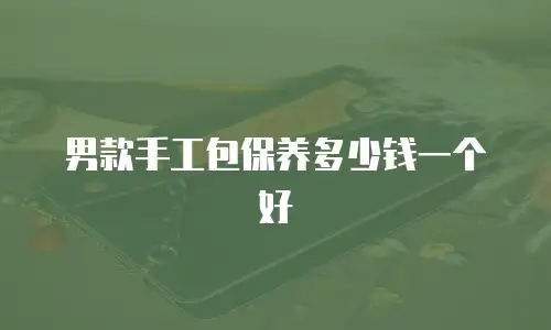 男款手工包保养多少钱一个好