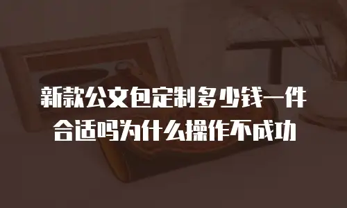 新款公文包定制多少钱一件合适吗为什么操作不成功