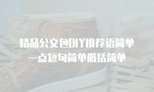 精品公文包DIY推荐语简单一点短句简单概括简单