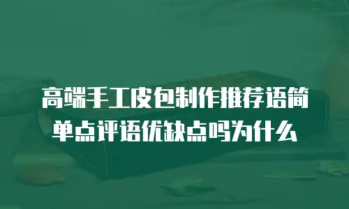 高端手工皮包制作推荐语简单点评语优缺点吗为什么