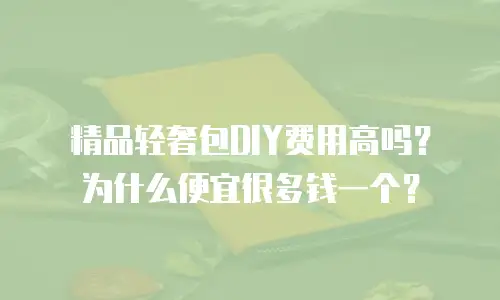 精品轻奢包DIY费用高吗？为什么便宜很多钱一个？