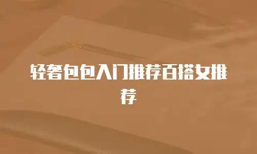 轻奢包包入门推荐百搭女推荐