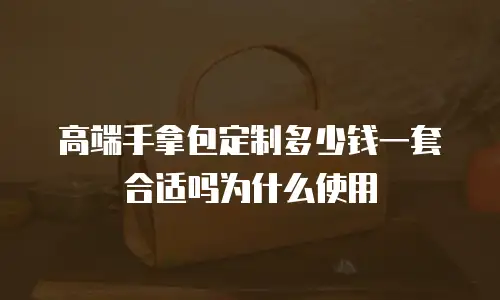 高端手拿包定制多少钱一套合适吗为什么使用