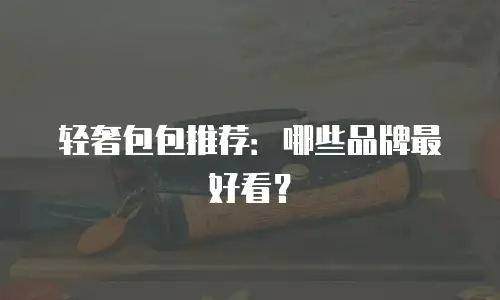 轻奢包包推荐：哪些品牌最好看？