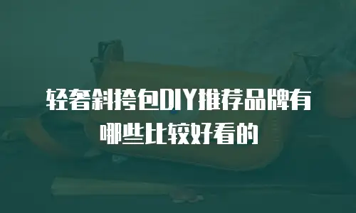 轻奢斜挎包DIY推荐品牌有哪些比较好看的