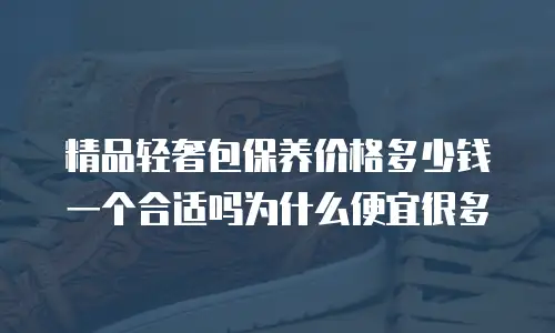 精品轻奢包保养价格多少钱一个合适吗为什么便宜很多