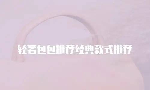 轻奢包包推荐经典款式推荐