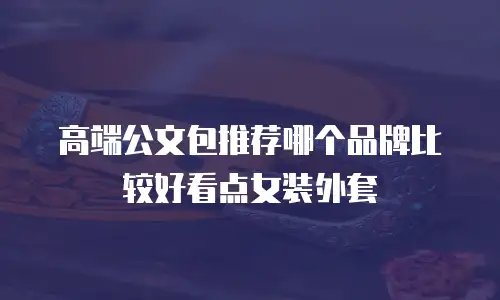 高端公文包推荐哪个品牌比较好看点女装外套