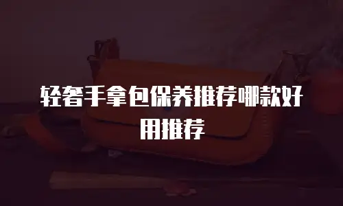 轻奢手拿包保养推荐哪款好用推荐