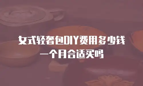 女式轻奢包DIY费用多少钱一个月合适买吗