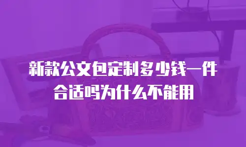 新款公文包定制多少钱一件合适吗为什么不能用