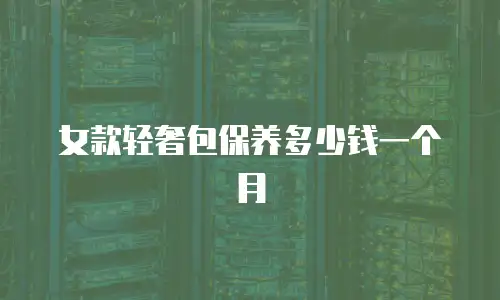 女款轻奢包保养多少钱一个月