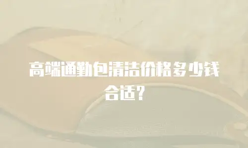 高端通勤包清洁价格多少钱合适？