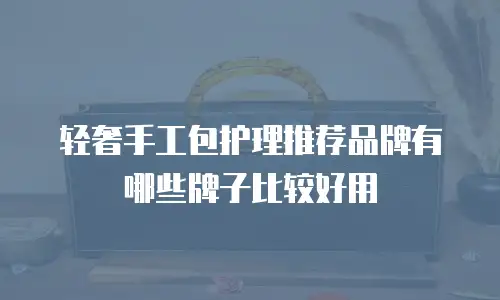轻奢手工包护理推荐品牌有哪些牌子比较好用