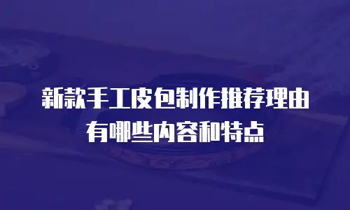 新款手工皮包制作推荐理由有哪些内容和特点