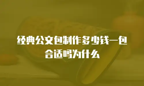 经典公文包制作多少钱一包合适吗为什么