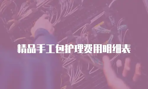 精品手工包护理费用明细表