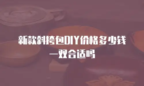 新款斜挎包DIY价格多少钱一双合适吗