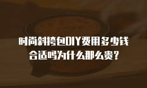 时尚斜挎包DIY费用多少钱合适吗为什么那么贵？