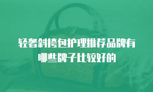 轻奢斜挎包护理推荐品牌有哪些牌子比较好的