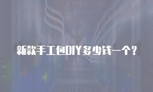 新款手工包DIY多少钱一个？