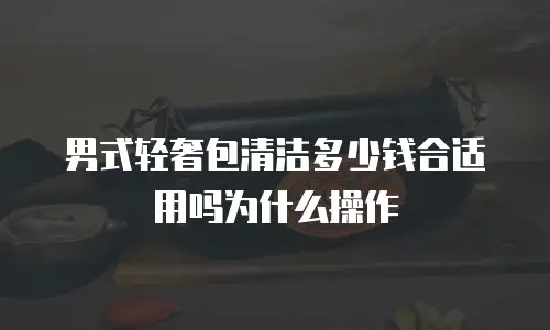 男式轻奢包清洁多少钱合适用吗为什么操作
