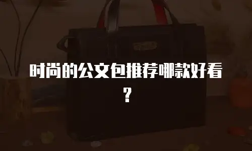 时尚的公文包推荐哪款好看？
