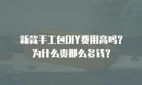 新款手工包DIY费用高吗？为什么贵那么多钱？