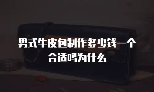 男式牛皮包制作多少钱一个合适吗为什么