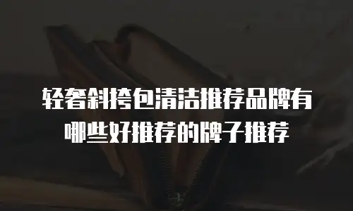 轻奢斜挎包清洁推荐品牌有哪些好推荐的牌子推荐