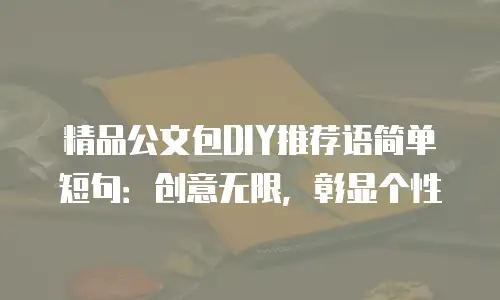 精品公文包DIY推荐语简单短句：创意无限，彰显个性