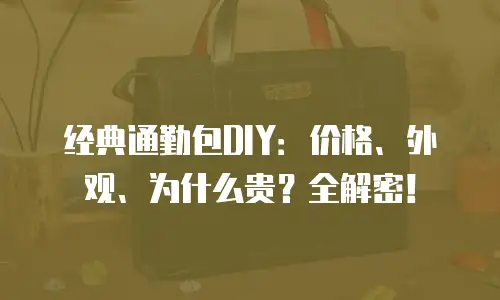 经典通勤包DIY：价格、外观、为什么贵？全解密！