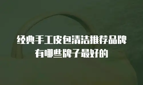 经典手工皮包清洁推荐品牌有哪些牌子最好的