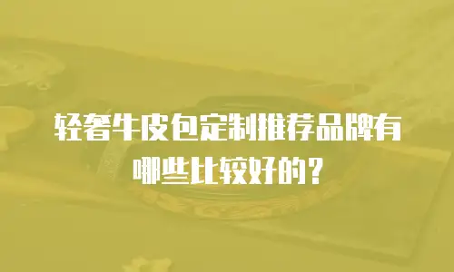 轻奢牛皮包定制推荐品牌有哪些比较好的？