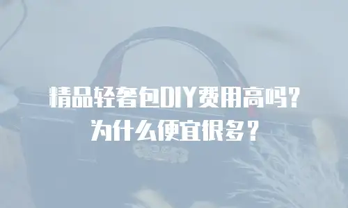 精品轻奢包DIY费用高吗？为什么便宜很多？
