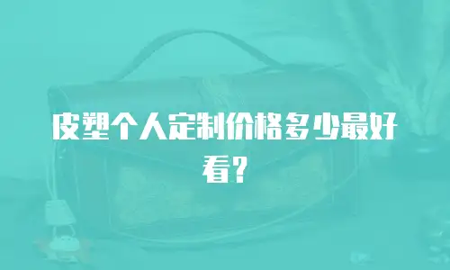 皮塑个人定制价格多少最好看？