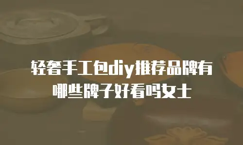 轻奢手工包diy推荐品牌有哪些牌子好看吗女士