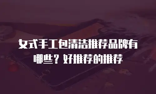 女式手工包清洁推荐品牌有哪些？好推荐的推荐