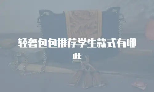 轻奢包包推荐学生款式有哪些