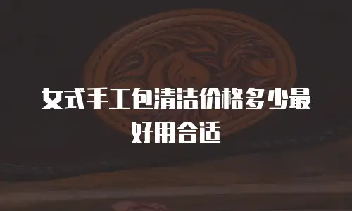 女式手工包清洁价格多少最好用合适