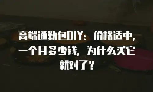 高端通勤包DIY：价格适中，一个月多少钱，为什么买它就对了？